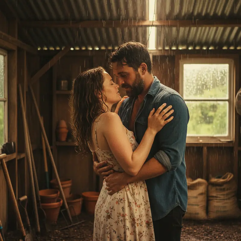 Rain-slicked Shelter - Personalized Slice of Life Story Preview